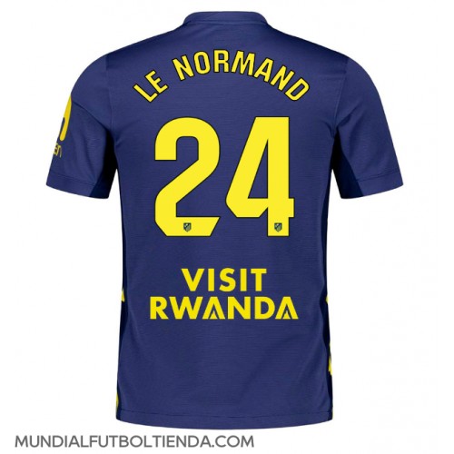 Camiseta Atletico Madrid Robin Le Normand #24 Segunda Equipación Replica 2025-26 mangas cortas